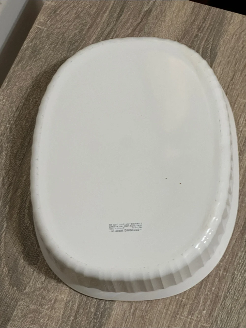 Corning Ware French White 2 Part Divided Dish Casserole MC-6-B w/Pyrex Lid 1.8L